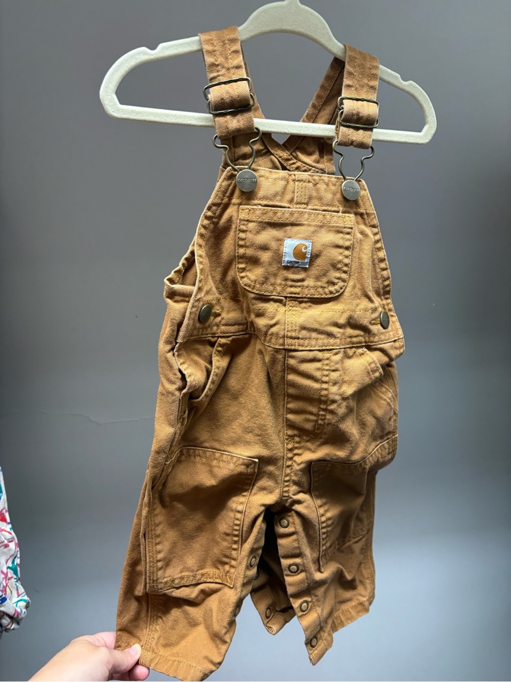 Carhartt Kids' Tan/Brown Utility Overalls